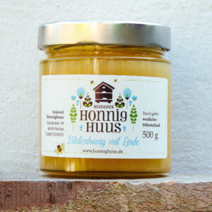 Blütenhonig mit Linde im 500 g Glas