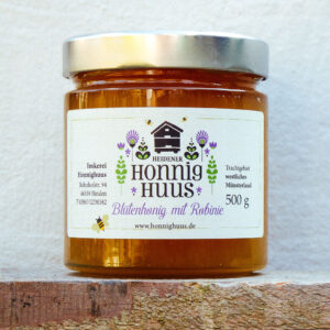 Blütenhonig mit Robinie im 500 g Glas